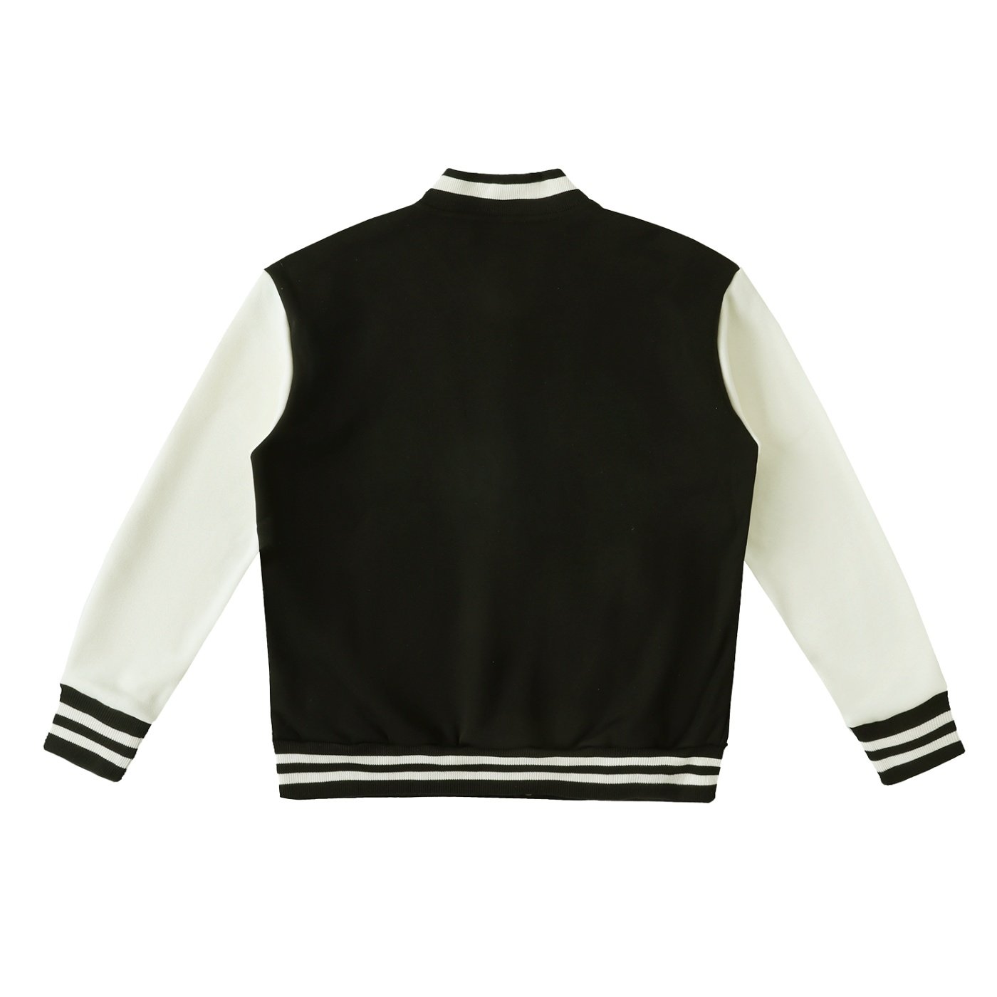 Two-Tone Fleeced Varsity Jacket - Image 2
