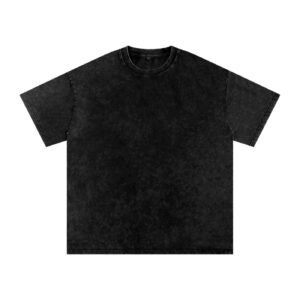 Camiseta de algodón oversize lavada a la nieve