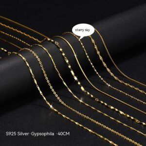 Cadena de Plata 925 con Baño de Oro 18K